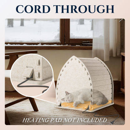 Apasiri Cat Beds for Indoor Cats  Single-Triangle Roof