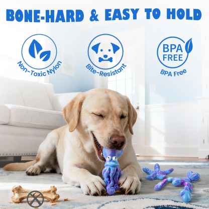 Dog Toys for Aggressive Chewers: 3 Pack Indestructible Dog Toys for Large Dogs