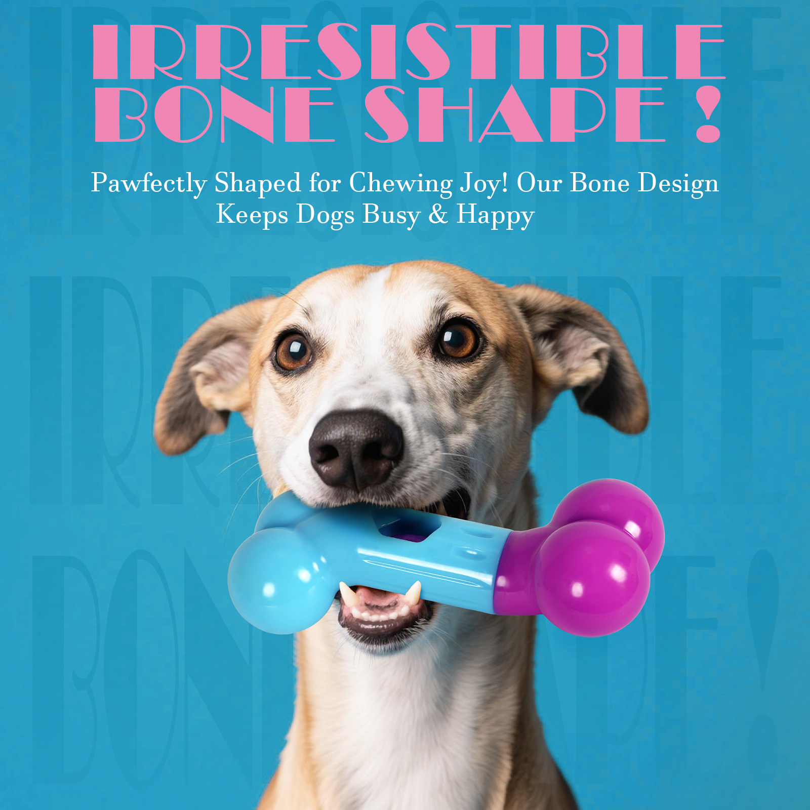 Apasiri Bully Stick Holder for Aggressive Chewers : Pink