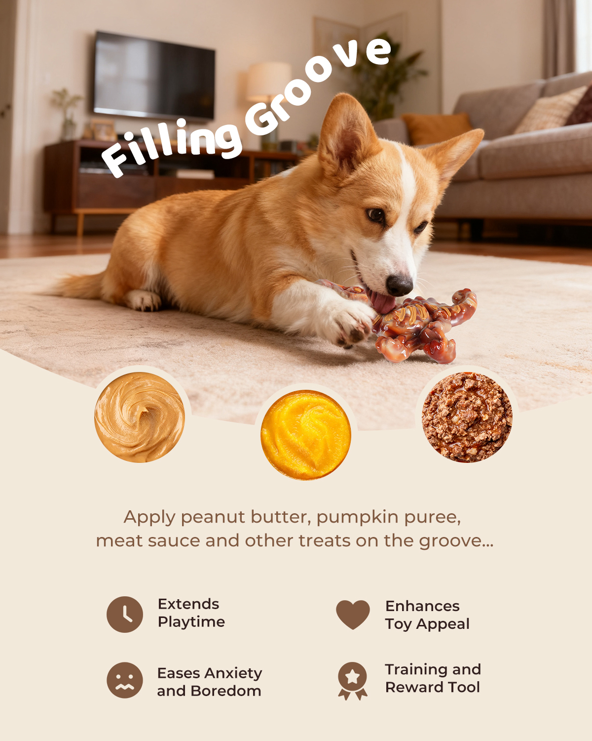 Dog Toys for Aggressive Chewers: 2 Pack Indestructible Dog Toy for Large Medium Dogs