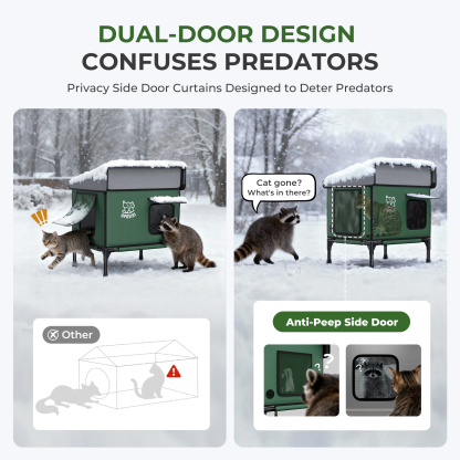 Apasiri Heated Cat House for Outdoor