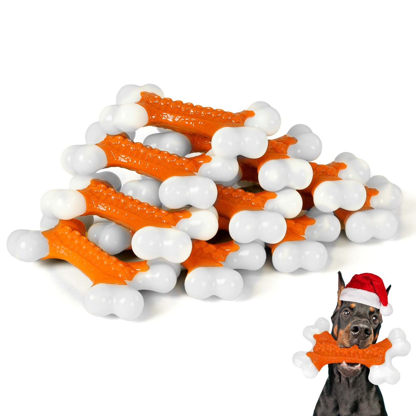 Dog Toys for Aggressive Chewers Large Breed, Tough Bones