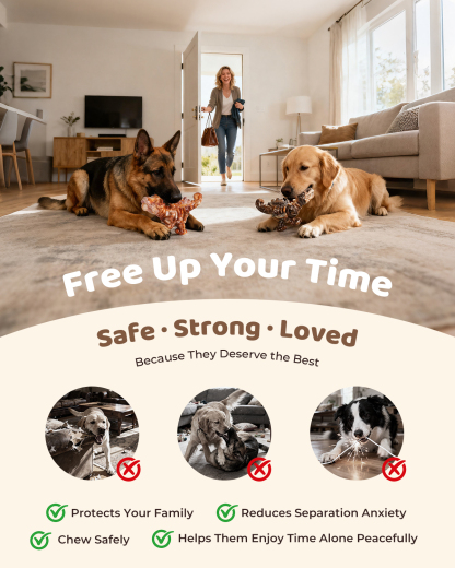 Dog Toys for Aggressive Chewers: 2 Pack Indestructible Dog Toy for Large Medium Dogs