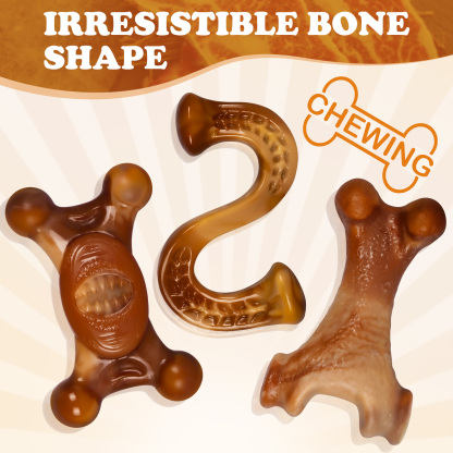 Apasiri Dog Toys for Aggressive Chewers，3 Pack-Apasiri