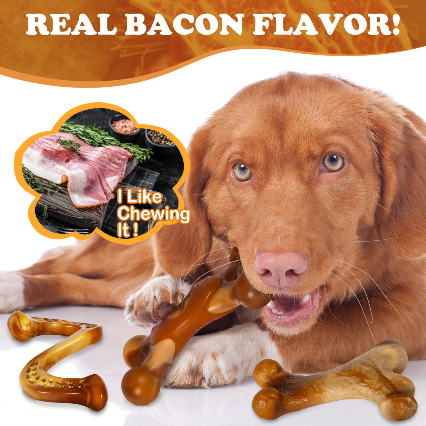 Apasiri Dog Toys for Aggressive Chewers，3 Pack-Apasiri