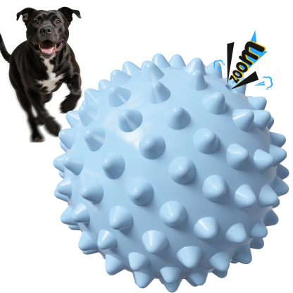 Apasiri Tough Dog Chew Toys for Aggressive Chewers - Squeaky Balls with Bacon Flavor Indestructible Ballsfor Dogs