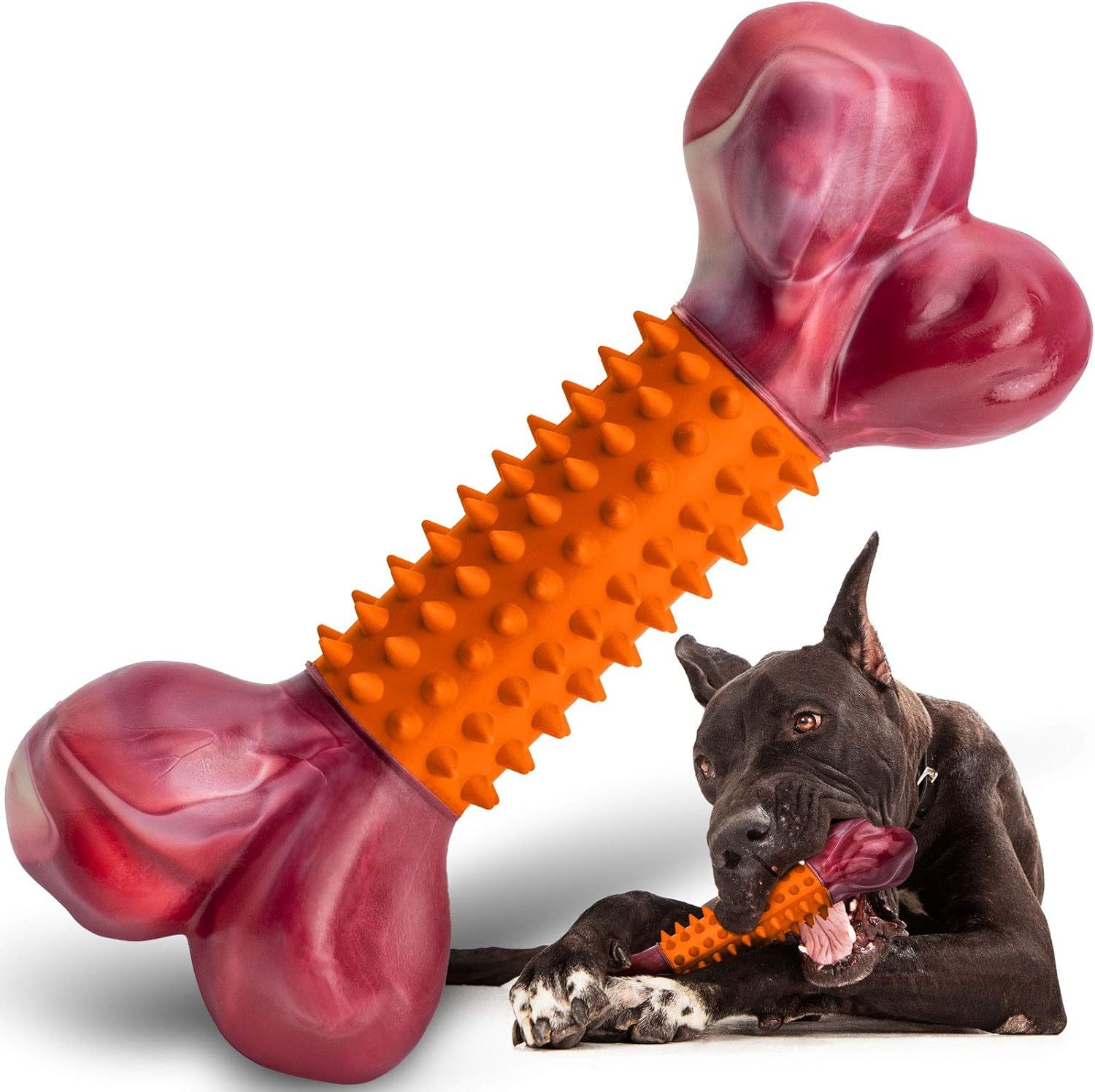 Apasiri Tough Dog Toys for Aggressive Chewers Large Breed, Peanut Butt