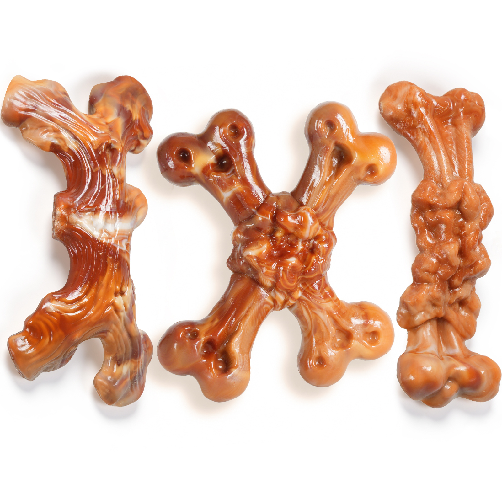 Dog Toys for Aggressive Chewers: Gift Box with 3 Pack Dog Chew Toys