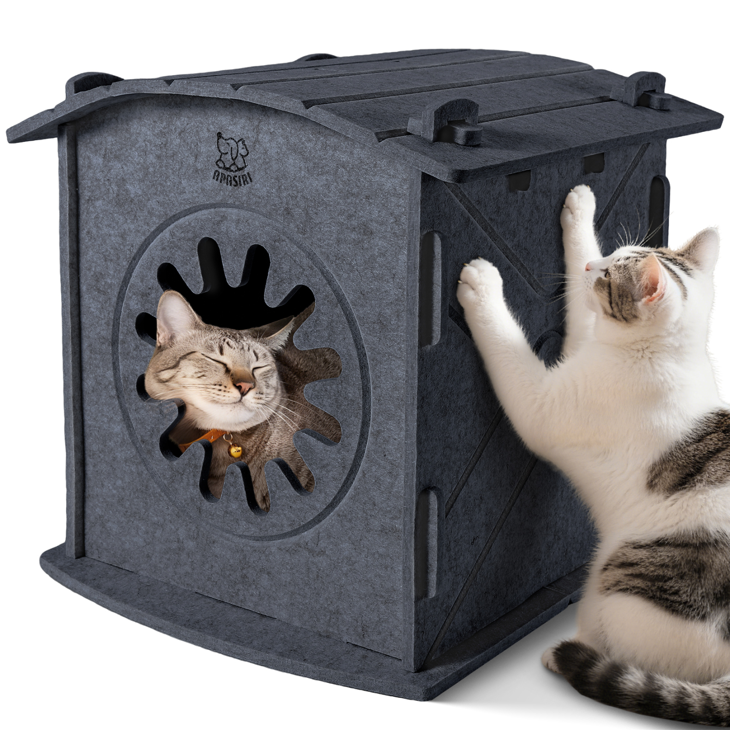 Cat Houses for Indoor Cats: Apasiri Felt Cat House Cave Cathouse