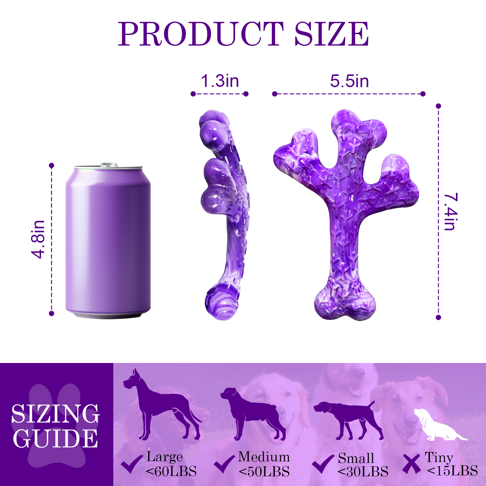 ChienBox : Hundespielzeug für Aggressive Kauer: 2 Stück Hundespielzeug Unzerstörbar für Mittlere Große Hunde