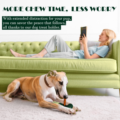 Apasiri Bully Stick Holder for Aggressive Chewers : Green