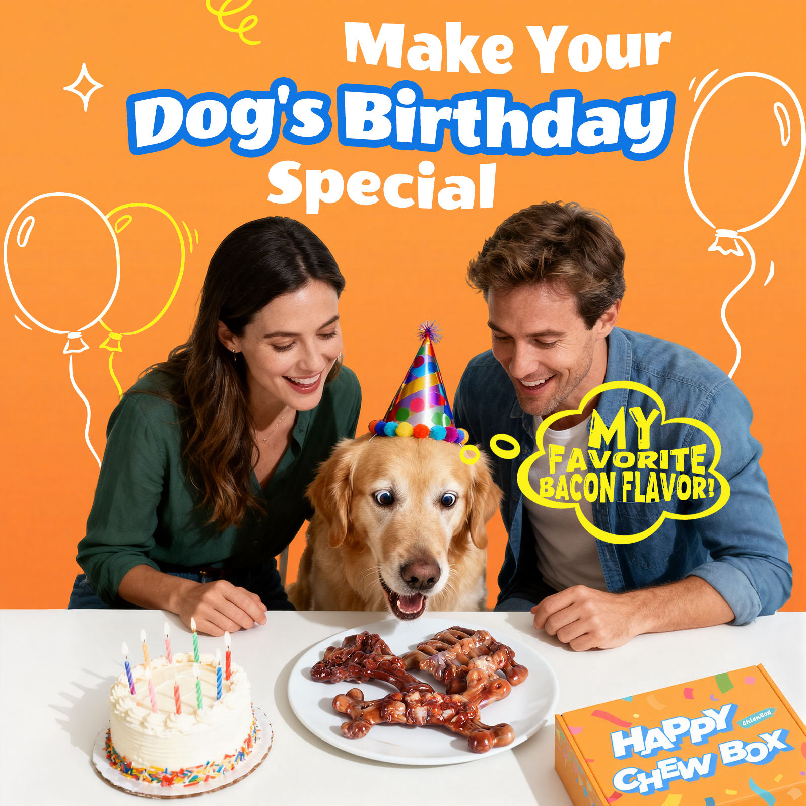 Dog Toys for Aggressive Chewers: Gift Box with 3 Pack Dog Chew Toys