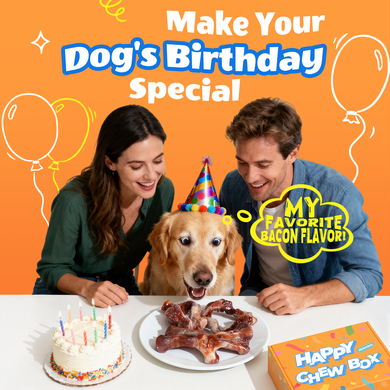 Dog Toys for Aggressive Chewers: Gift Box with 3 Pack Dog Chew Toys