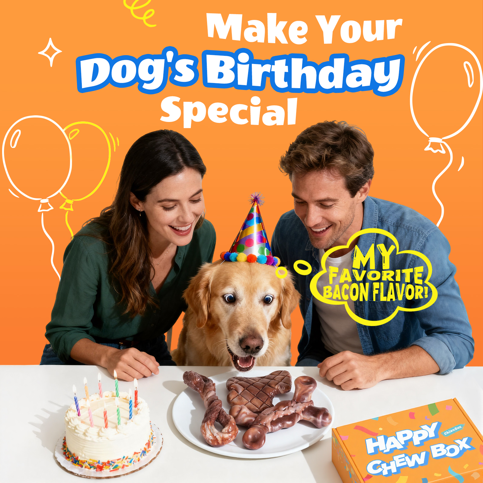 Dog Toys for Aggressive Chewers: Gift Box with 3 Pack Dog Chew Toys