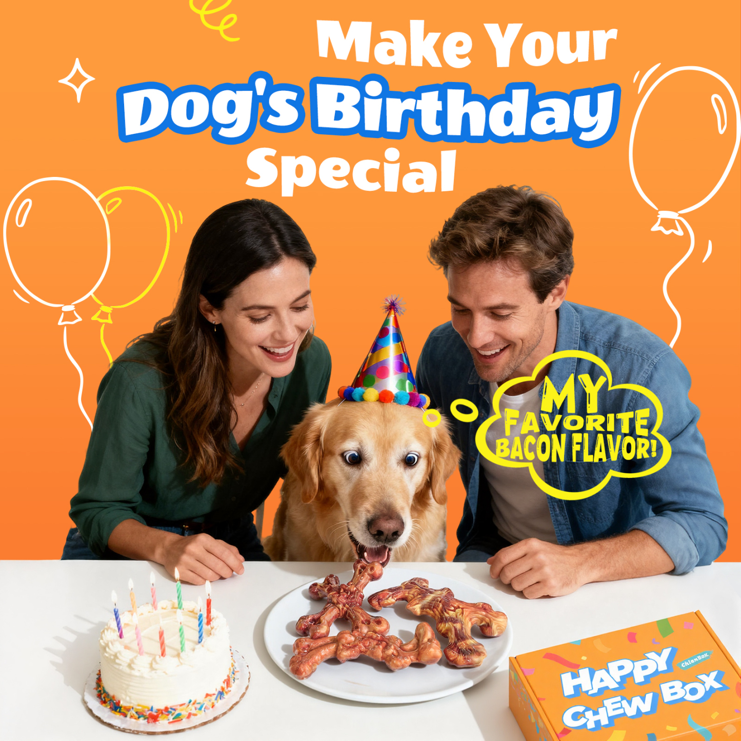 Dog Toys for Aggressive Chewers: Gift Box with 3 Pack Dog Chew Toys