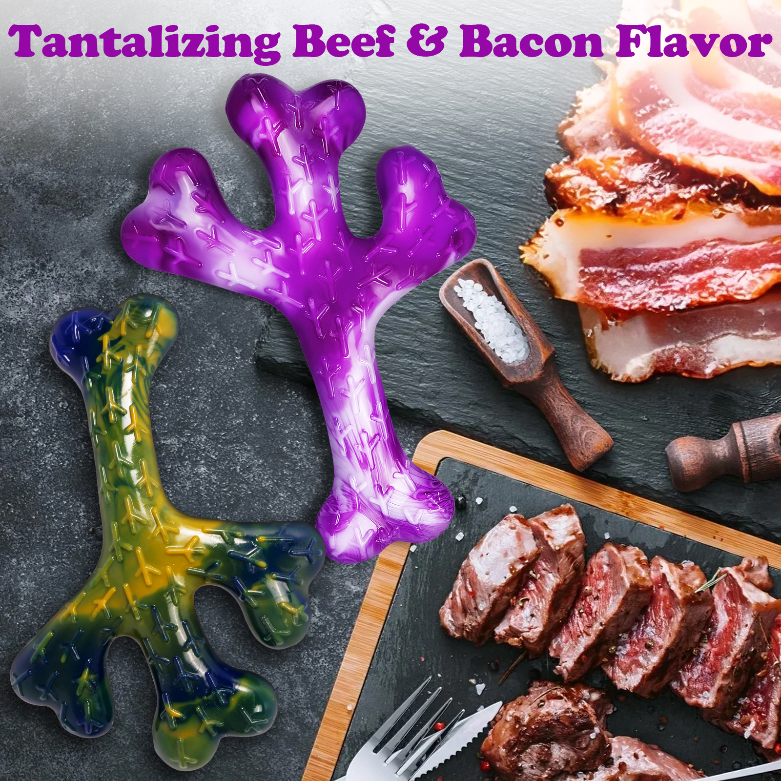 Frienhund by Apasiri Aggressive Chewers Dog Chew Toys - 2 Pack 