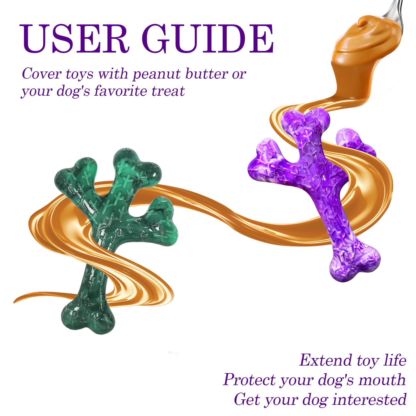 ChienBox : Hundespielzeug für Aggressive Kauer: 2 Stück Hundespielzeug Unzerstörbar für Mittlere Große Hunde