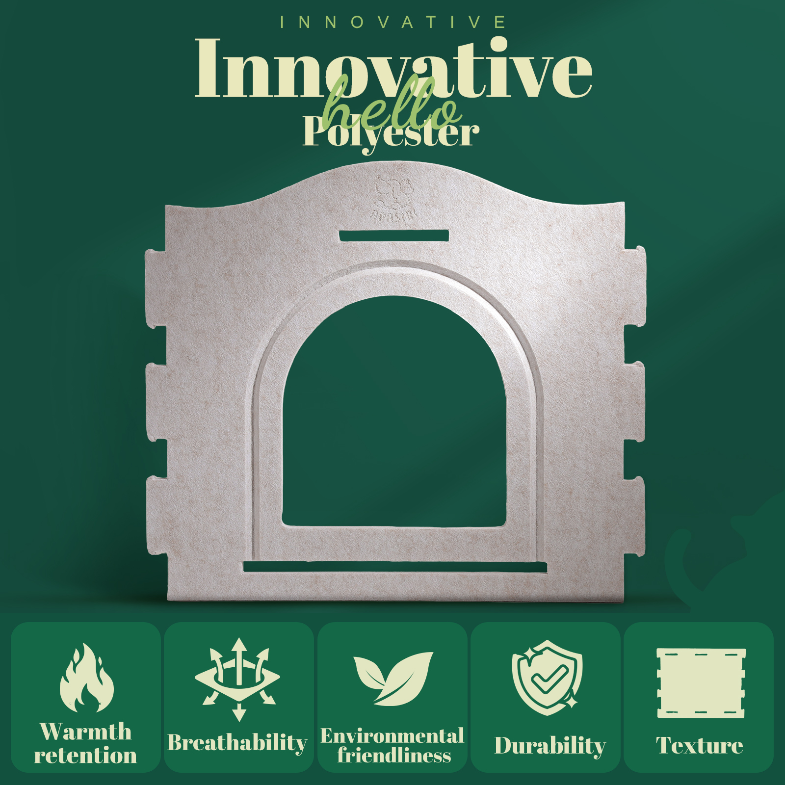 Apasiri Cat Beds for Indoor Cats ACH02 : Innovative Polyester Fiber Cat House, Cat Bed Cave for Indoor Cats, Ultra-Strong Load-Bearing Capacity, Sturdy and Scratch-Resistant, Compatible with Heating Pads