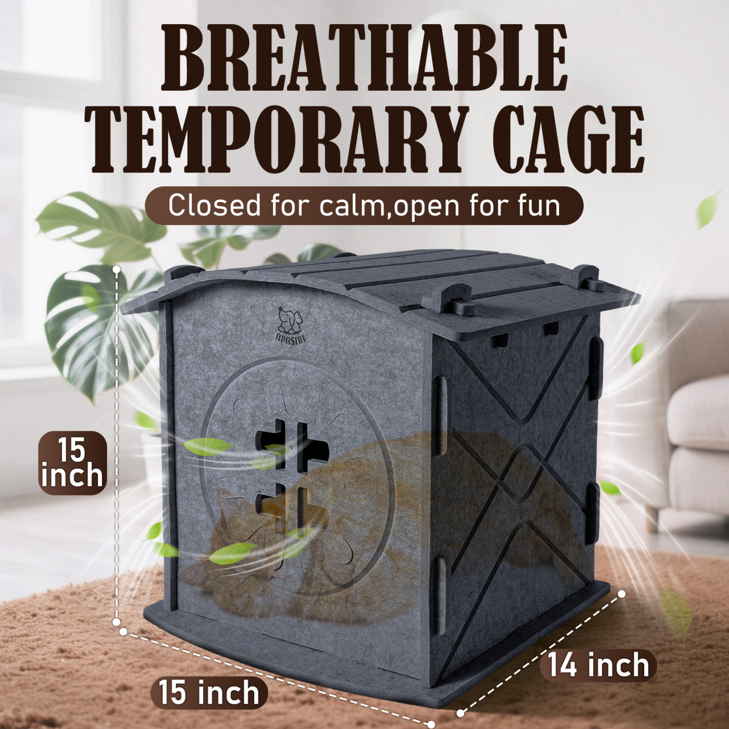 Cat Houses for Indoor Cats: Apasiri Felt Cat House Cave Cathouse