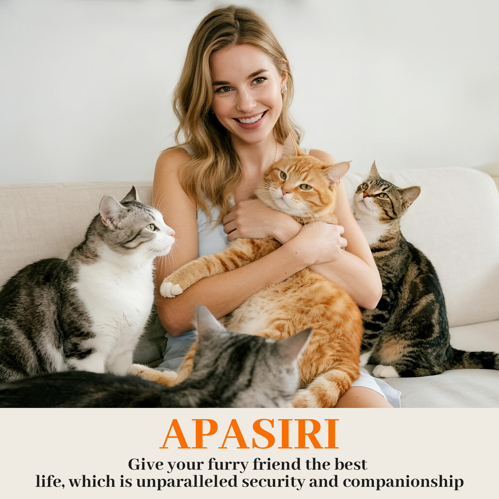 Apasiri Double-Deck Cat House ACH02+ACH04: 2-in-1 Innovative Polyester Fiber Double-Deck Cat House, Sturdy and Scratch-Resistant, Original Castle Design, A Perfect Cat Bed Cave for Multiple Small Pets and Kittens