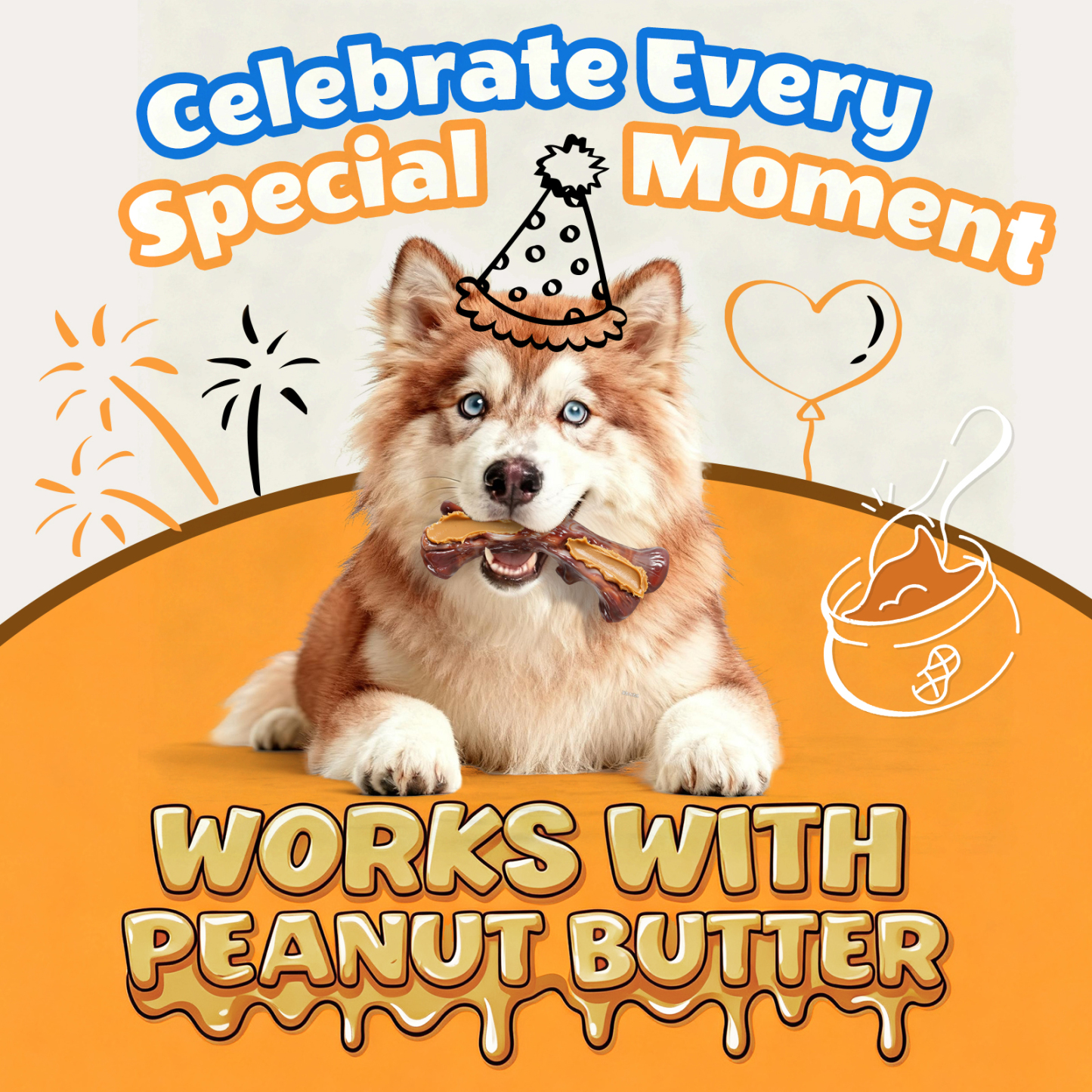 Dog Toys for Aggressive Chewers: Gift Box with 3 Pack Dog Chew Toys