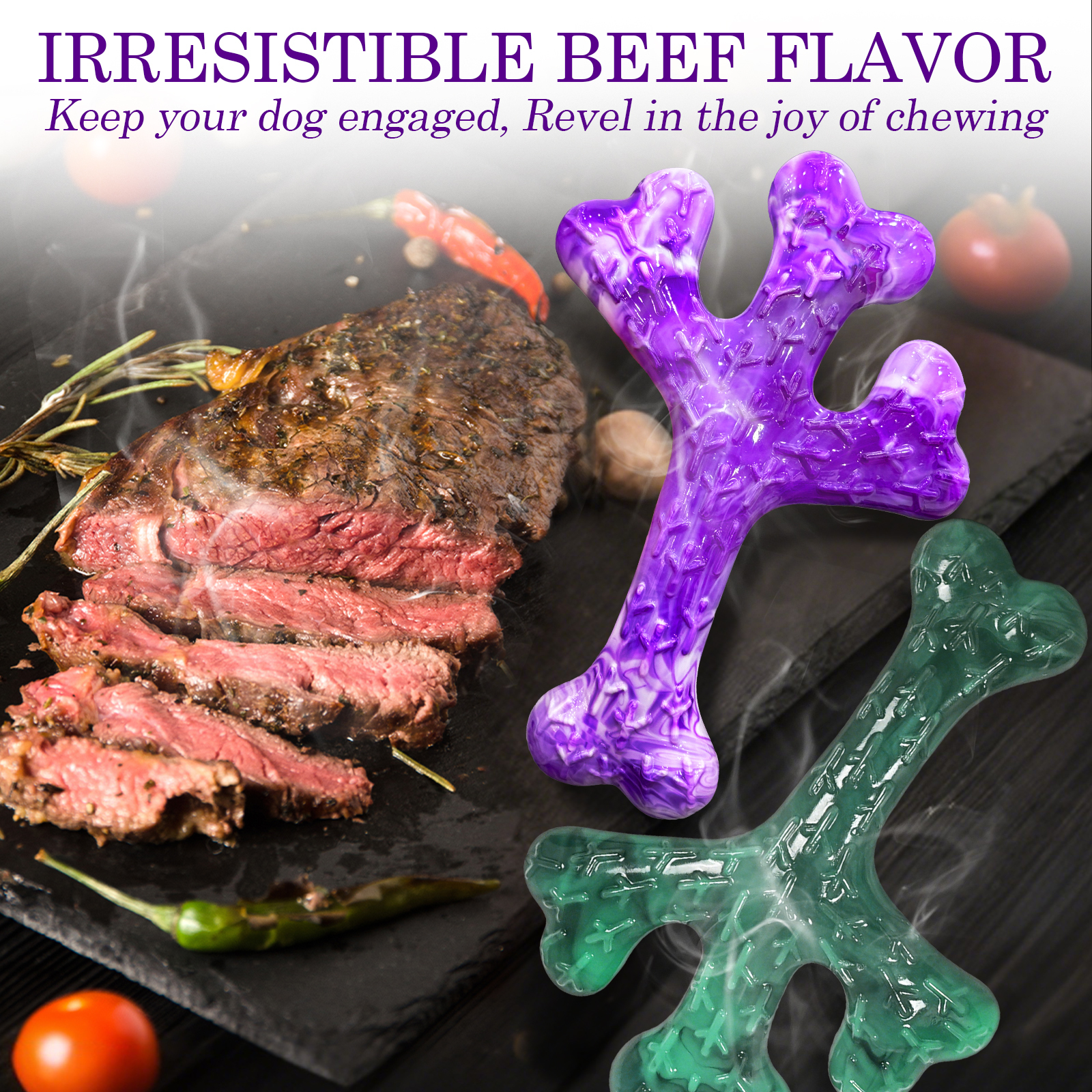 ChienBox : Hundespielzeug für Aggressive Kauer: 2 Stück Hundespielzeug Unzerstörbar für Mittlere Große Hunde