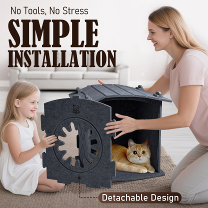 Cat Houses for Indoor Cats: Apasiri Felt Cat House Cave Cathouse