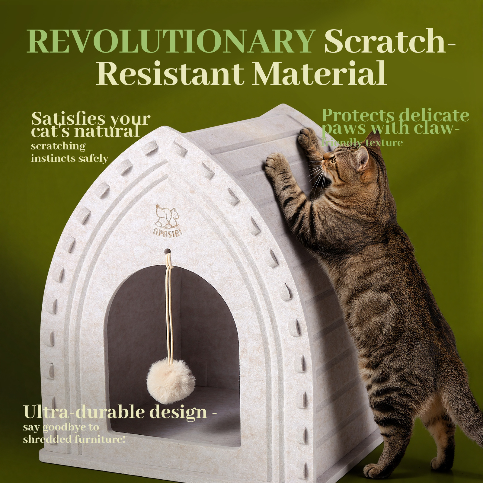 Apasiri Cat House for Indoor Cats: Cat House for Indoor Sturdy