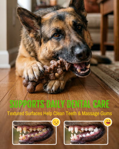 3 Pack Dog Toys for Aggressive Chewers 25-90 lbs,Bacon Flavored | Tough Dog Toys for Medium Large Breeds,Strong Dog Toy, Durable Dog Chew Toys, Nylon Chew Bone Dog Toys to Keep Them Busy