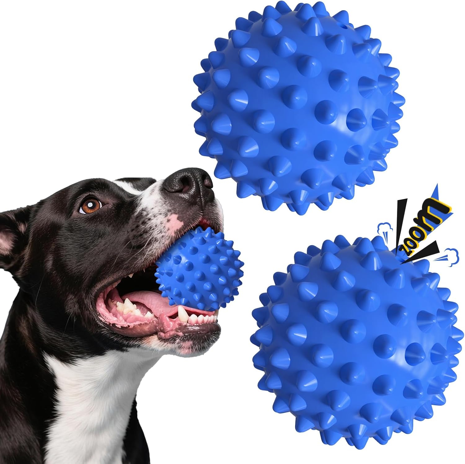 Apasiri Dog Toys for Aggressive Chewers, Dog Balls, Dog Balls for Aggressive Chewers ：Flavor 2 Pack