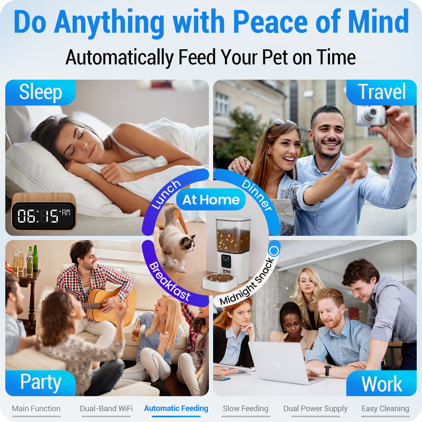 Frienhund by Apasiri 7L Automatic Cat Feeder with Slow Feed: 5G WiFi