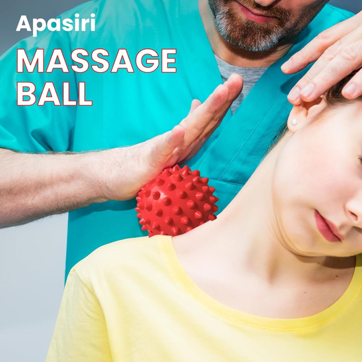 Apasiri Beef-Flavored Durable Dog Ball for Aggressive Chewers, Tough Squeaky Rubber Toy for Pitbulls Large & Medium Breeds