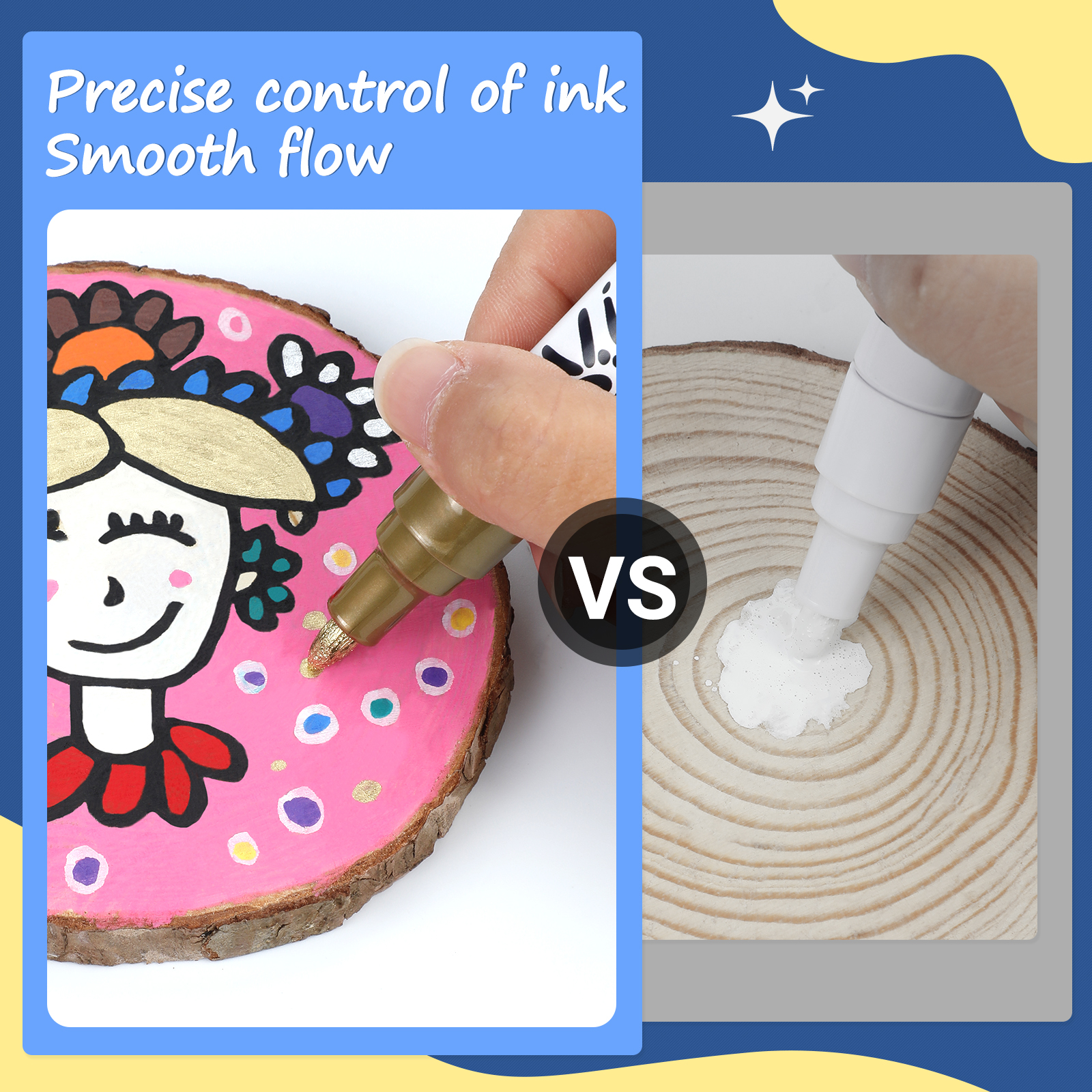 Oil-Based Permanent Paint Markers, 24 Colors