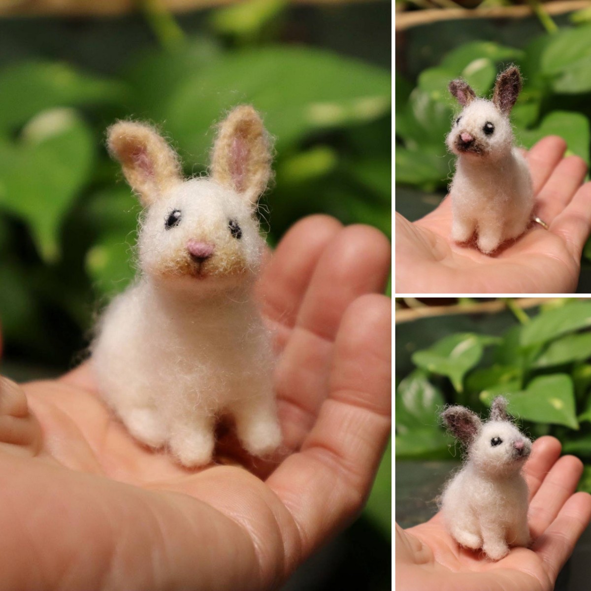 Needle Felted Baby Bunny - BUY 2 FREE SHIPPING