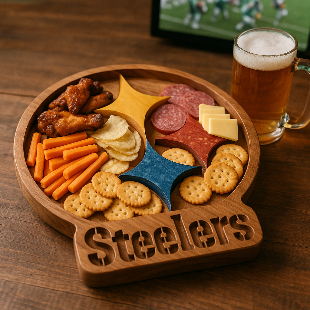 Team Legacy Wooden Charcuterie Board – Limited Edition Game Day Platter