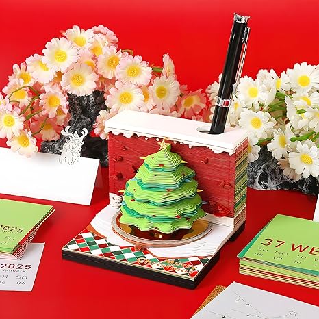 🎄2025 Christmas Dimensional Calendar Sticky Notes!📅