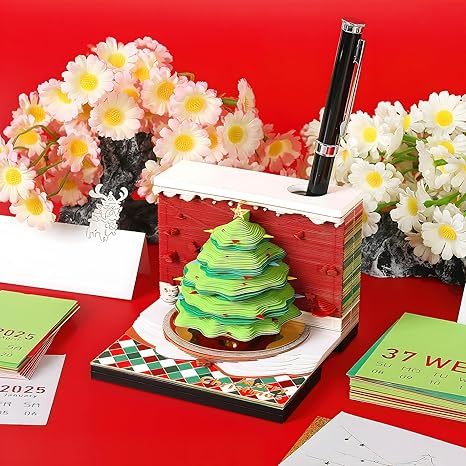 🎄2025 Christmas Dimensional Calendar Sticky Notes!📅