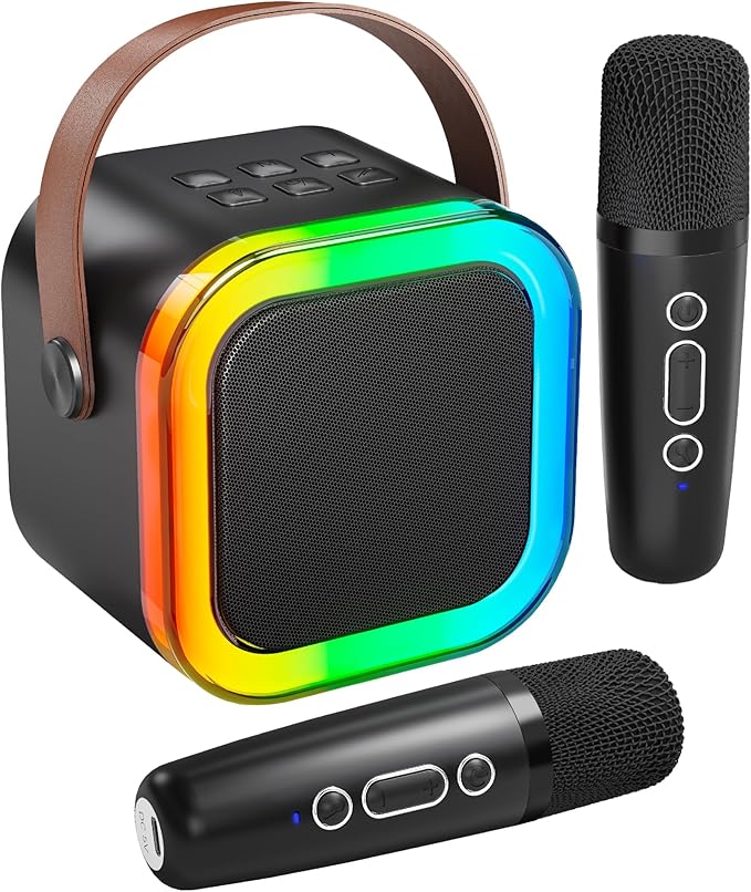 🎵Mini Karaoke Machine with Wireless Microphones