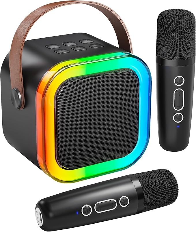 🎵Mini Karaoke Machine with Wireless Microphones