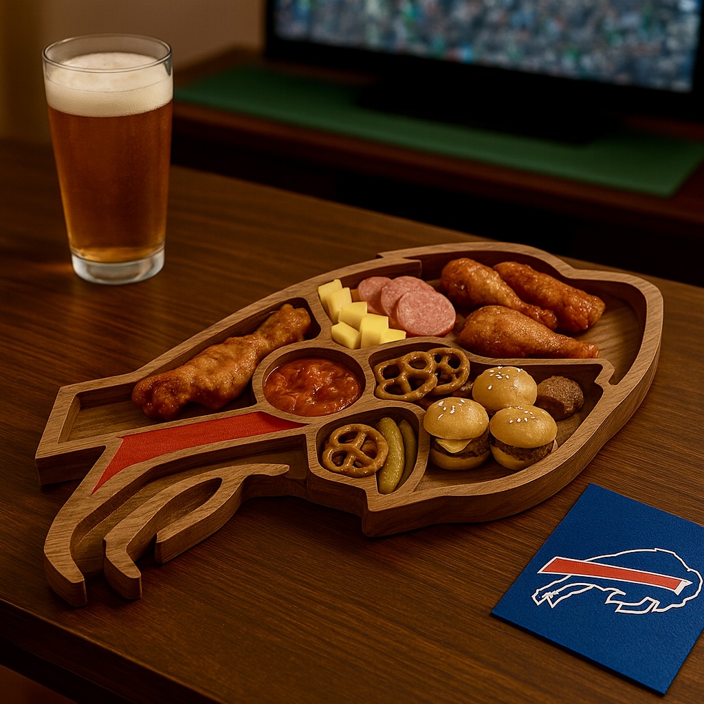 Team Legacy Wooden Charcuterie Board – Limited Edition Game Day Platter