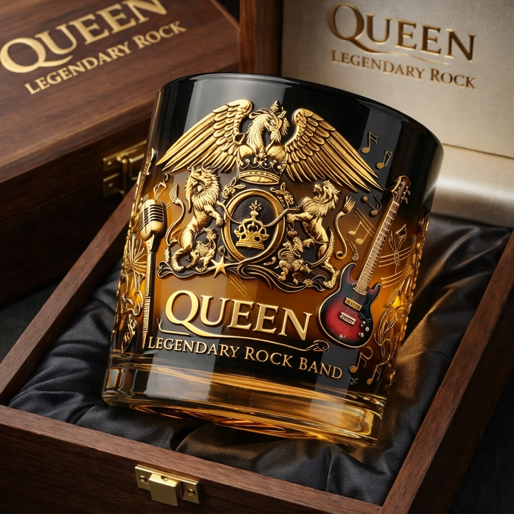 Queen Est. 1970 Legendary Rock Collector Glass