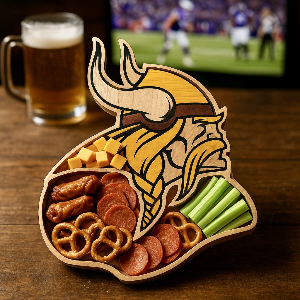 Team Legacy Wooden Charcuterie Board – Limited Edition Game Day Platter