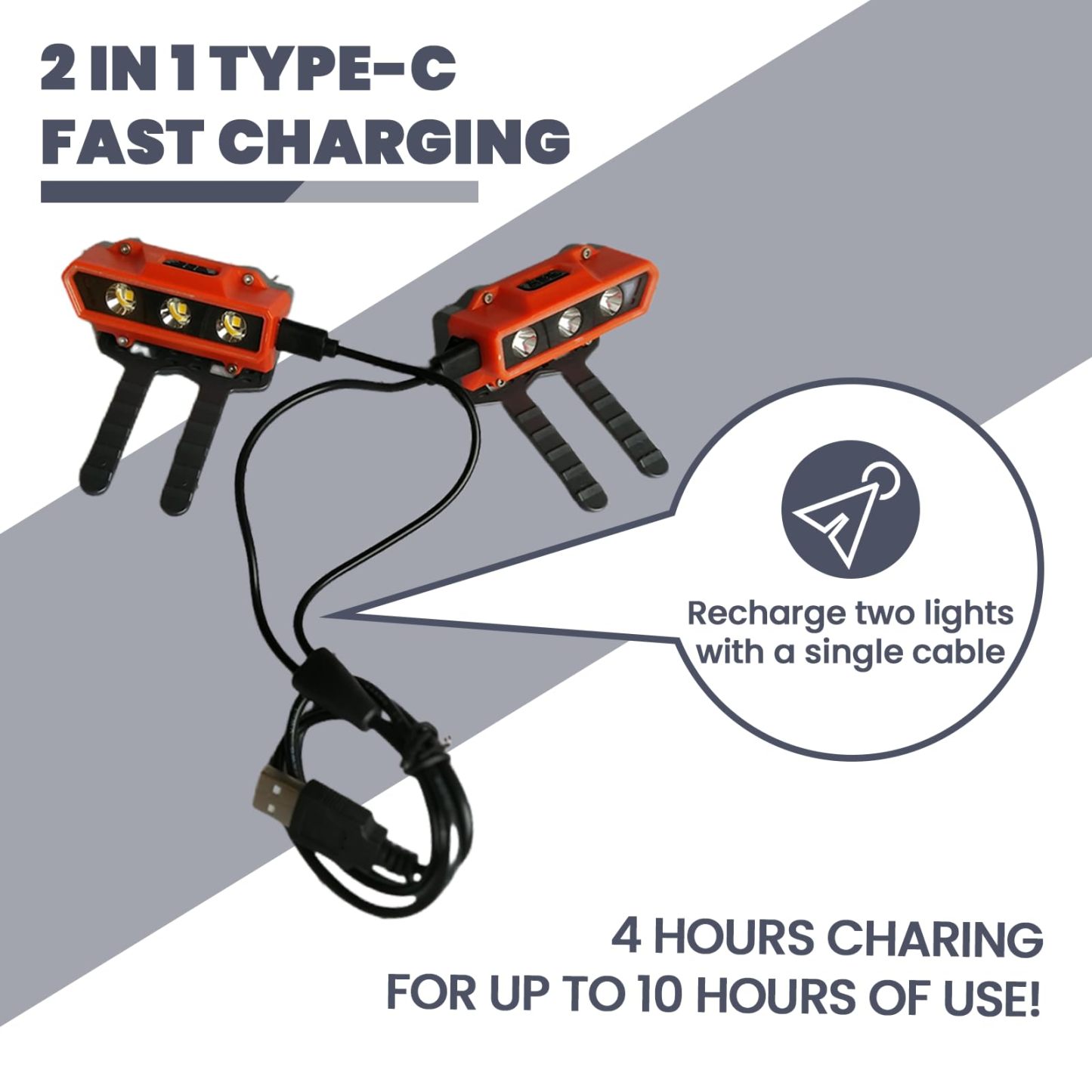 Shoe Lights - One Charge Lasts for 8 Hours - 2 Pcs