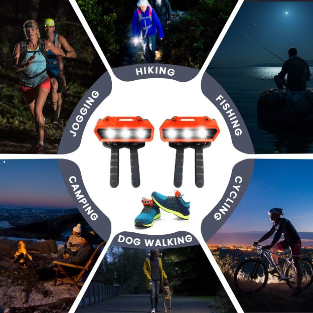 Shoe Lights - One Charge Lasts for 8 Hours - 2 Pcs