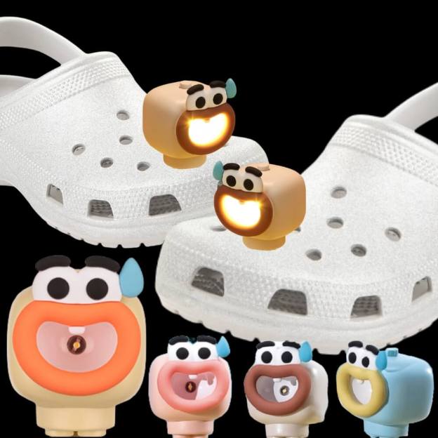 Awkward Big Mouth Monster Croc Lights - 2 Pcs - Croc Lights