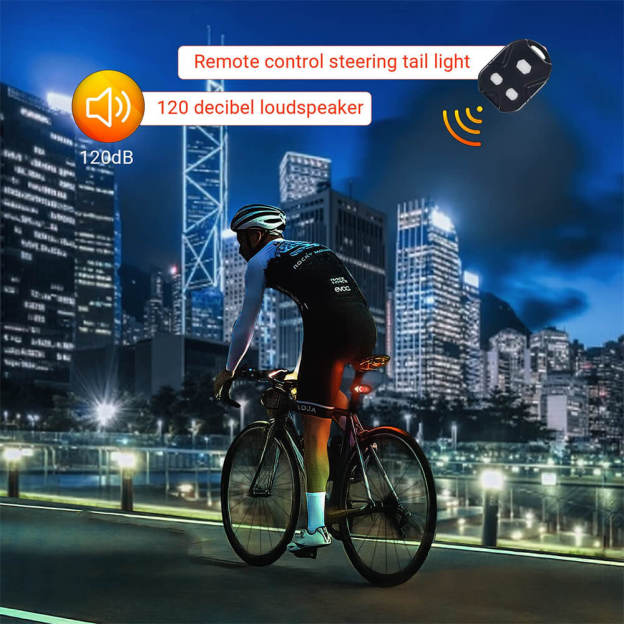 Bike Tail Light with Turn Signals - 1 Pcs - Croc Lights
