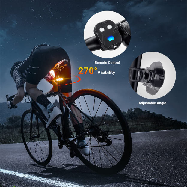 Bike Tail Light with Turn Signals - 1 Pcs - Croc Lights