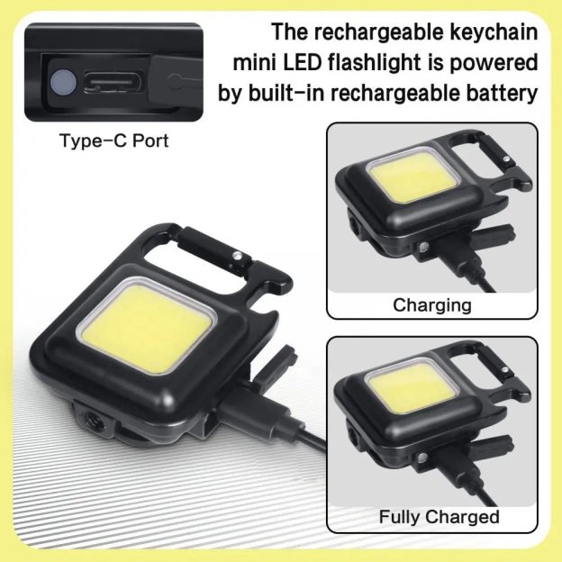 Bright Rechargeable Keychain Flashlights - Croc Lights