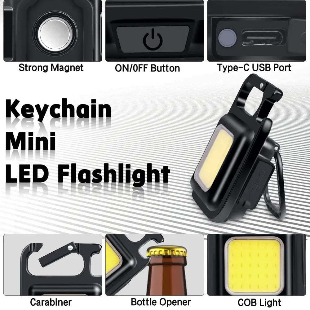 Bright Rechargeable Keychain Flashlights - Croc Lights
