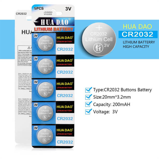 CR2032 3v Battery - 10 Pcs - Croc Lights
